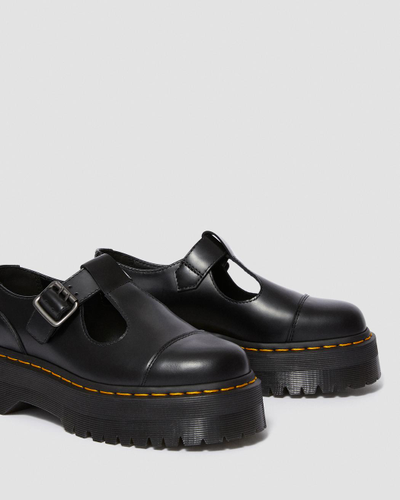 Dr Martens Mary Jane Polished Platform Black