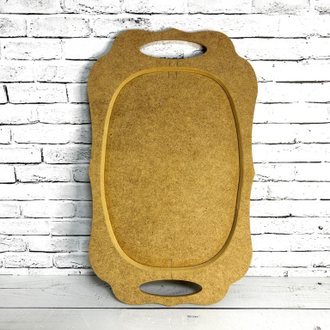 Поднос 390*240 мм Фигурный №7 заготовка для декупажа и росписи