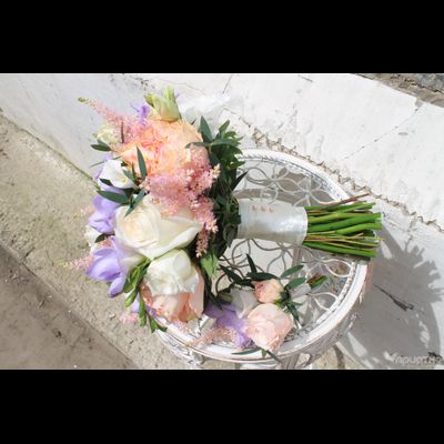 Букет невесты &amp; Бутоньерка № 1327