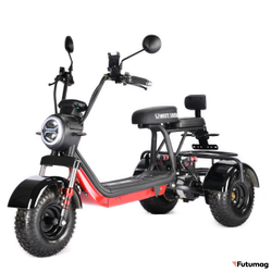 Электроскутер WHITE SIBERIA TRIKE MINI 1500W Черный