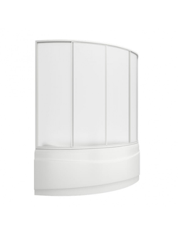 Шторка на ванну BAS Вектра 150х90 пластик Вотер