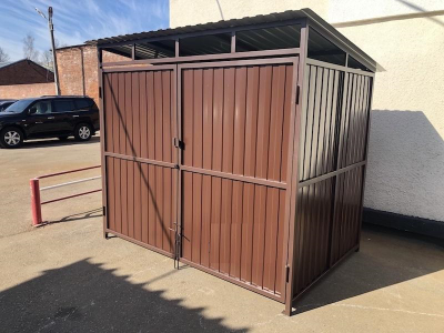 Мусорная площадка на 2 бака (арт. МП 02)