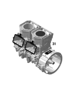 Шорт блок оригинальный BRP 300059353 для BRP LYNX/Ski-Doo Rotax 593 HO E-TEC (2013-2016)