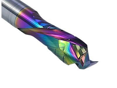 Фреза компрессионная со стружколомами спиральная 10x42 s10x100 Z2+2 HM