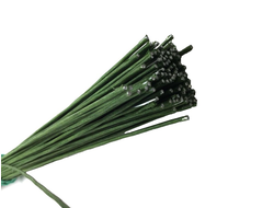 Флористическая проволока темно-зеленая, диаметр 2,2 мм, длина 60 см, цена за 1 шт