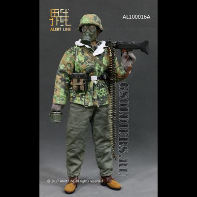 Немецкий пулеметчик - КОМПЛЕКТ ЭКИПИРОВКИ 1/6 WWII SS MG42 Machine Gunner Equipment Set AL100016A - ALert Line (БЕЗ ТЕЛА И ГОЛОВЫ)