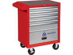 Тележка инструментальная, 5 выдвижных ящиков и отсек, "ПРИМА", красная МАСТАК 522-05581R