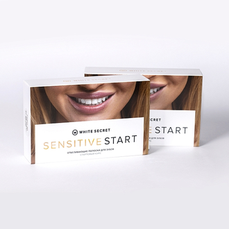 Отбеливающие полоски Sensetive Start 7 шт, White Secret