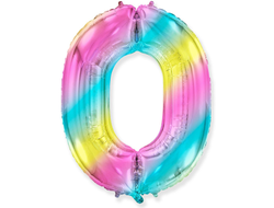 Фольгированная цифра - Диагональная радуга