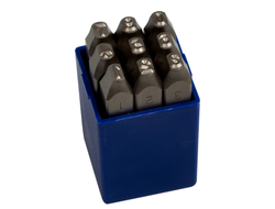 Набор ударных клейм 5 мм, цифры, 9 предметов, хвостовик HRC 40 KING TONY 11509SQ05