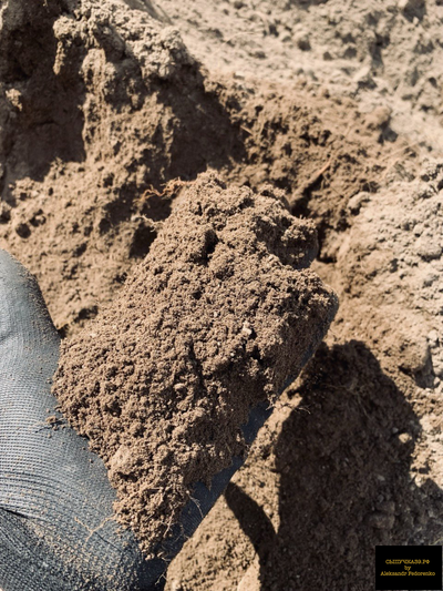 коричневая полевая земля