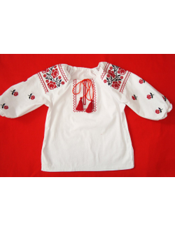 Сорочка для девочки. Узор "Розы".