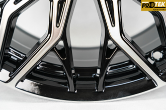 Комплект дисков R18 8,5J ET+20 6*139,7 Showy EVO Черный с полированными лучами (R611)