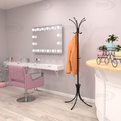 Вешалка напольная Корона разборная (черный)