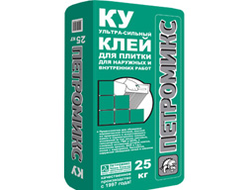 Купить Петромикс КУ клей для плитки 25 кг в Ангарске, Иркутске, Усолье-Сибирском