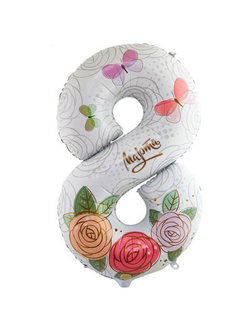 Шар цифра 102 см