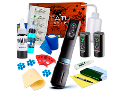 Тату набор c беспроводной машинкой Tattoo Kit - CNC X-WE