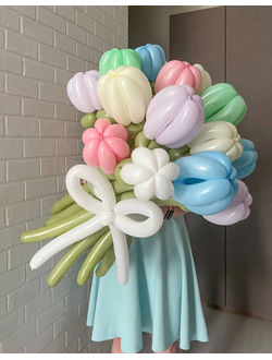 Букет из шаров большой 17 тюльпанов