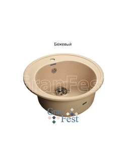 Керамическая мойка для кухни Granfest GF-R510 круглая мойка
