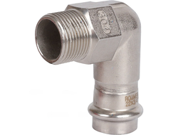 Угольник-переходник ROMMER ВПр-НР, 22х3/4, из нержавеющей стали прессовой