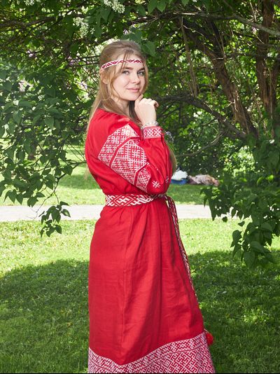 Славянское свадебное платье &quot;Берегиня&quot;