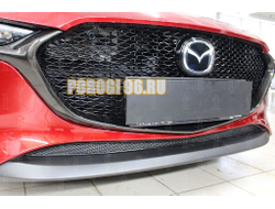 Защита радиатора Mazda 3 2019- black низ PREMIUM