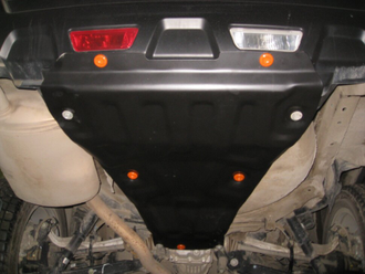 Nissan X-Trail (T31) 2007-2015 V-all Защита заднего бампера (Сталь 1,5мм) ALF1537ST
