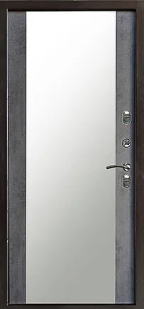 Зеркало бетон темный панель