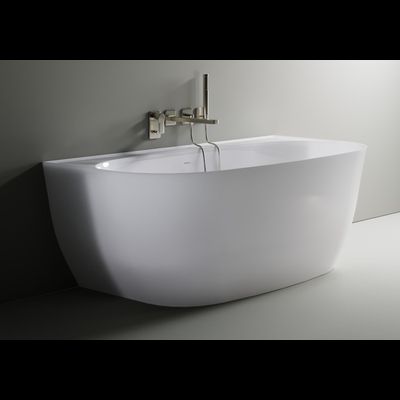 Astra-Form ванна Атрия Solid Surface пристеночная c щелевым переливом 170/85 см белая матовая