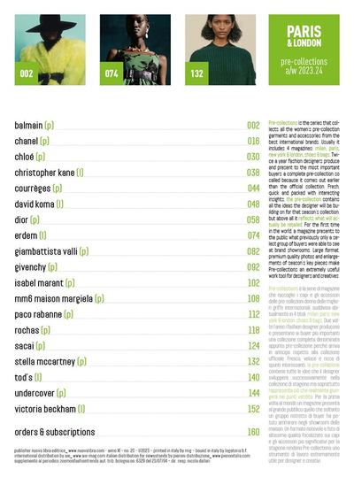 Pre-Collections Magazine Paris & London Autumn-Winter 2024 Иностранные журналы о моде, Intpressshop