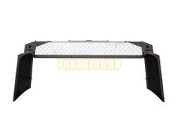 Задний силовой бампер под калитки серии Трофи на Toyota LC 105 1997-2007 (03.121.04)