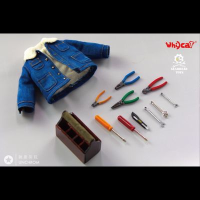Неуклюжий робот Карри - Коллекционная ФИГУРКА 1/6 scale ClumsyBot  Curry - Whycat&amp;GEARHEADTOYS