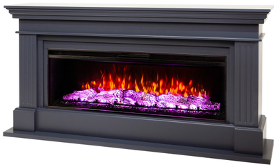 Линейный электрокамин Ontario GR с очагом Joker 52