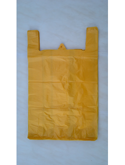 Пакет "Майка" желтый(магнит) 43х70-12,5гр    /20упх50шт/ упаковка 1000шт