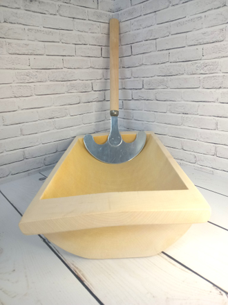 Корыто деревянное 42*20*10 см с сечкой для рубки капусты и овощей среднее