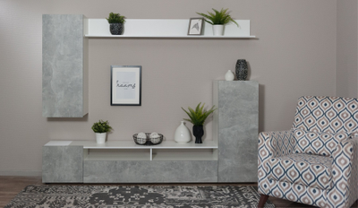 Гостиная Нео, белый жемчуг, ателье светлый