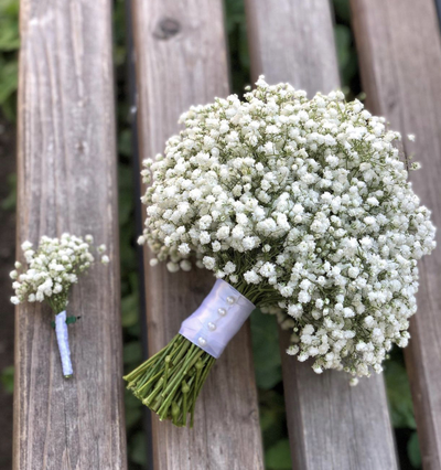 Букет невесты  из гипсофилы