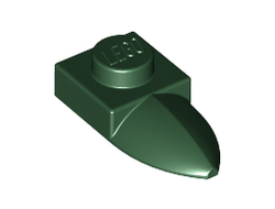 Plate, Modified 1 x 1 with Tooth Horizontal, Dark Green (49668 / 4254800 / 4501970)