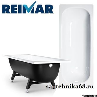 Ванна с полимерным покрытием Reimar с опорной подставкой 120 140 150 160 170 см