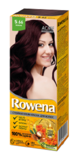 Rowena Стойкая Крем-Краска для волос тон 5.66  Божоле ( с аммиаком)