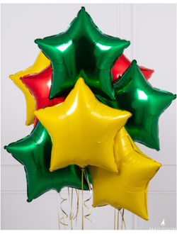 10 фольгированных шаров в тематике ферма