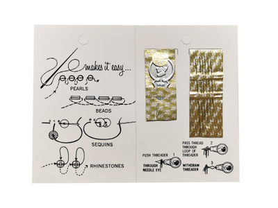 Иглы для бисероплетения Miyuki Extra Fine 6шт + нитковдеватель