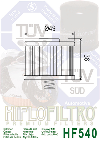 Масляный фильтр  HIFLO FILTRO HF540