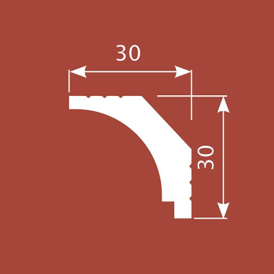 Карниз из экополимера Cosca Decor KX019, 2 метра