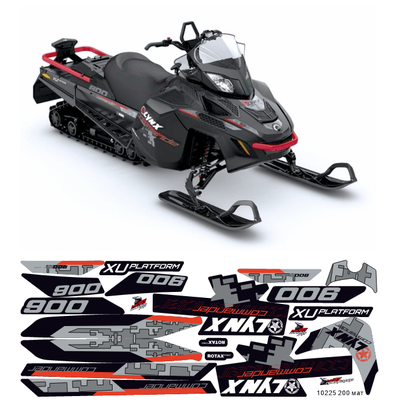 Наклейки на снегоход Lynx Commander 900 rotax #10225