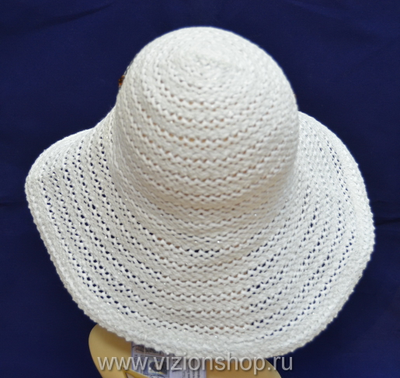 Итальянская летняя шляпа с полями и с принтом бабочка Vizio Италия в магазине итальянских шляп