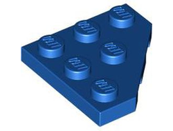 Wedge, Plate 3 x 3 Cut Corner, Blue (2450 / 245023 / 4240406 / 4246977 / 4542430 / 4609330)