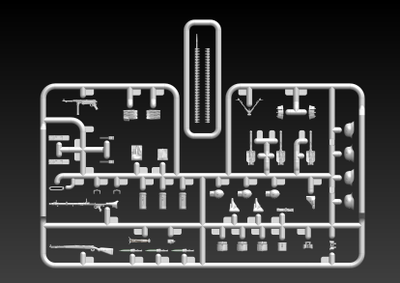 Сборная модель: (ICM 35638) Оружие и снаряжение Германской пехоты ІІ МВ