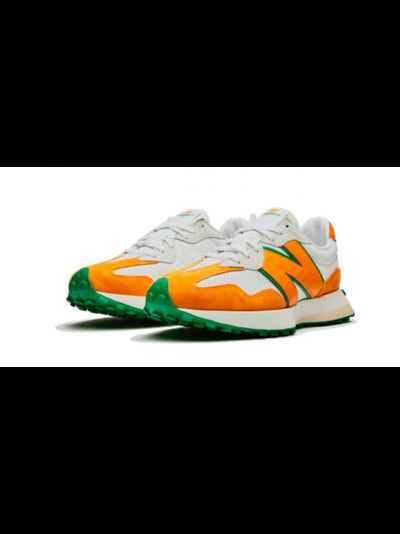 New Balance WS 327 Casablanca белые с оранжевым