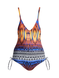 Купальник слитный терракот